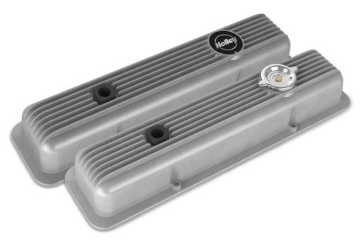 VALVE COVER SET HOLLEY MUSCLE SERIES CHEVROLET SMALL BLOCK V8 55-86 FOR 1971 GMC VAN (G SERIES) G1500 1/2 Ton 